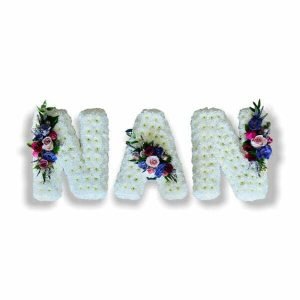 Nan funeral tribute flowers