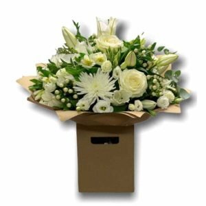 Majestic White Bouquet Side View