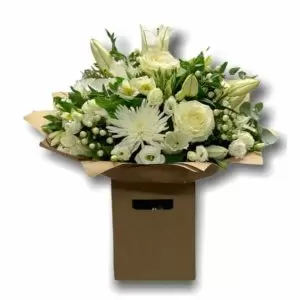 Majestic White Bouquet Side View